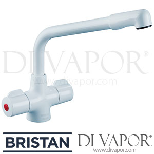 Bristan MH SNK EF WHT Manhattan Easyfit Sink Mixer - White Tap Spares
